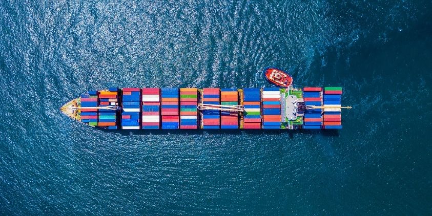 Cargo ships set sail for wind